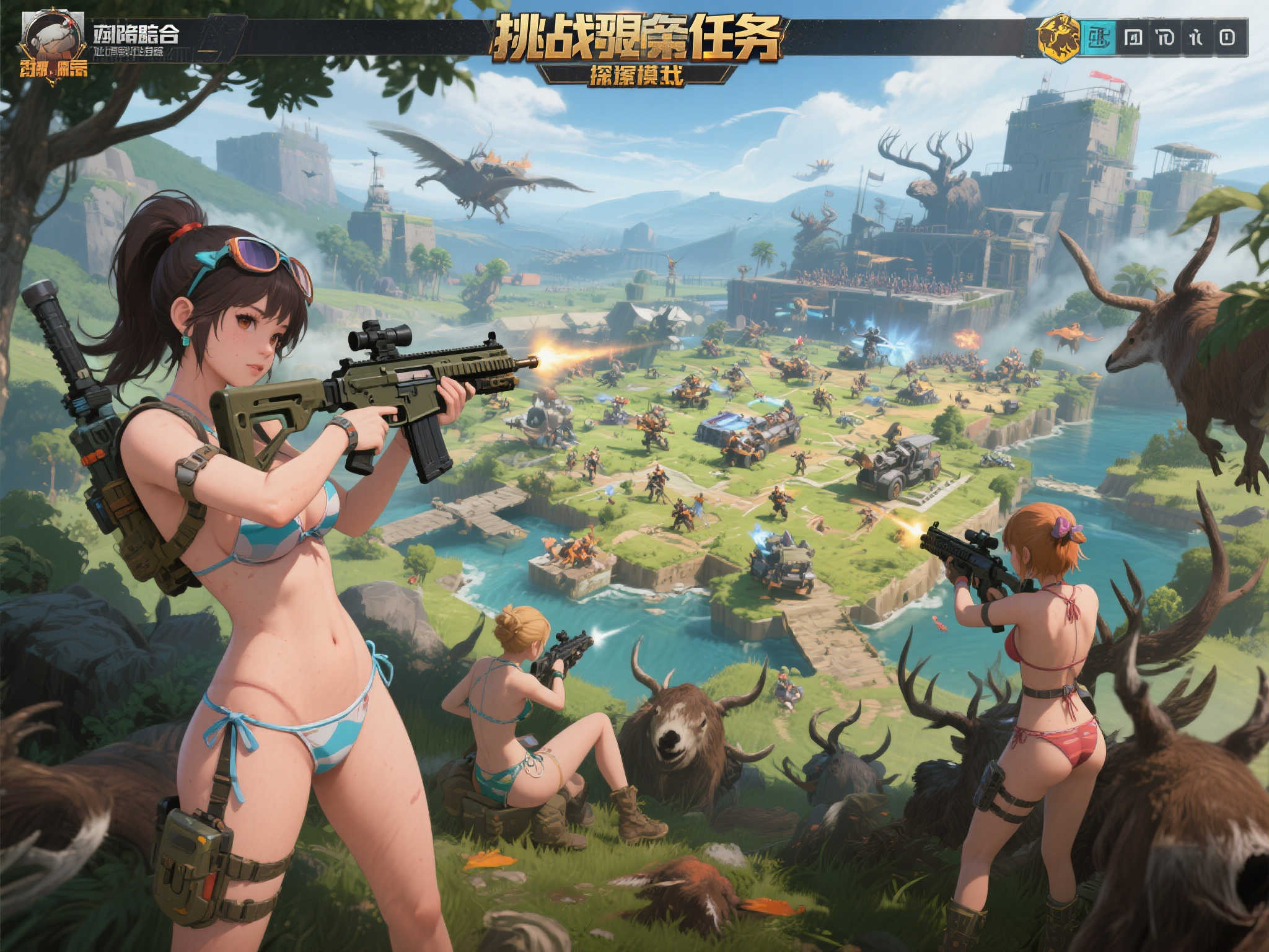 性感战士对决兽人！砍杀动作游戏〈强悍比基尼〉即将上线