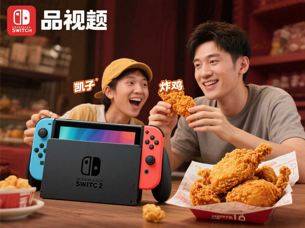 Switch2与V我50文学的奇妙碰撞：凯子与炸鸡的量子交织