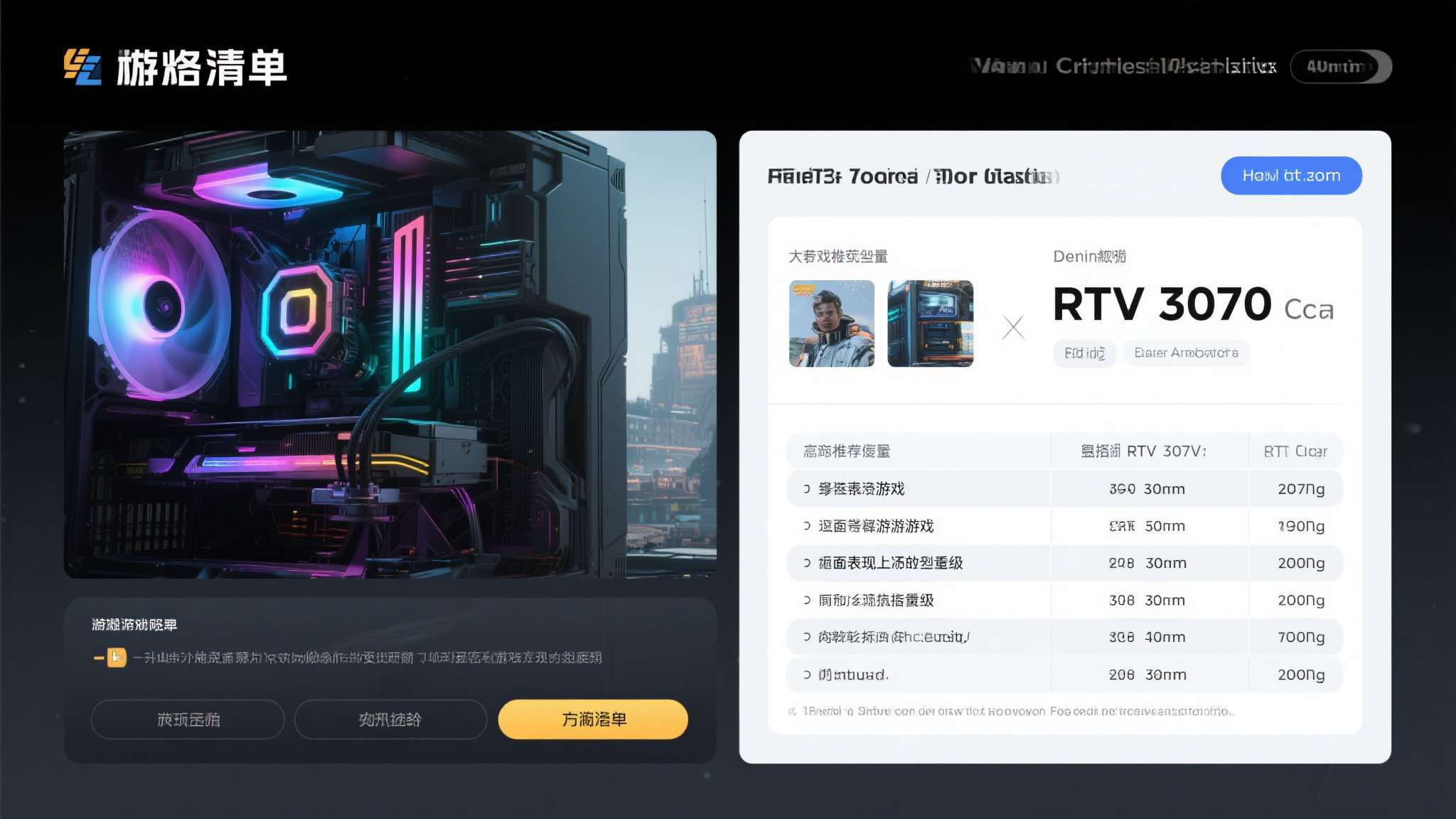 从配置单可以看出，这款游戏对硬件的要求相当可观，尤其是推荐配置直接跳到了RTX 