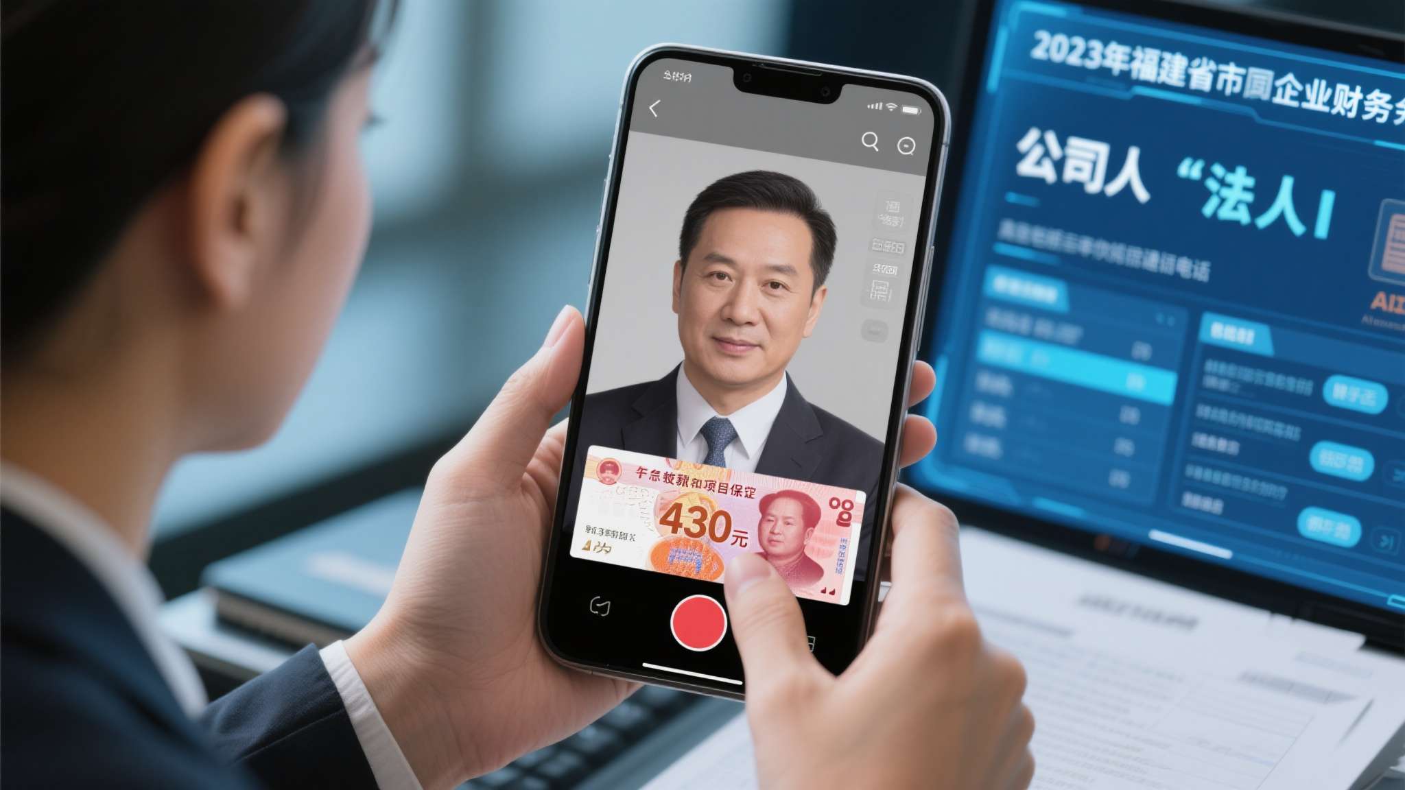 2023年，福建某企业财务人员接到"公司法人"的视频电话，对方面容清晰、语气熟悉